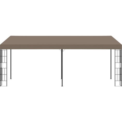 Belvédère mural 6x3 m Taupe Tissu