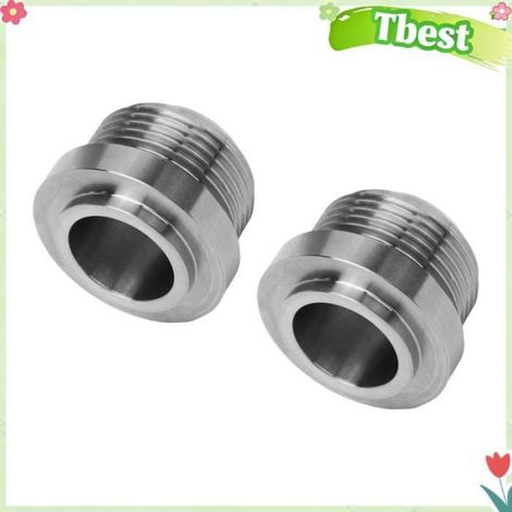 Bonde Soudable - Acier Inoxydable 304 - Pour Réservoirs En Aluminium - Radiateurs Collecteurs De Vidange - 2 Pièces (1/4)