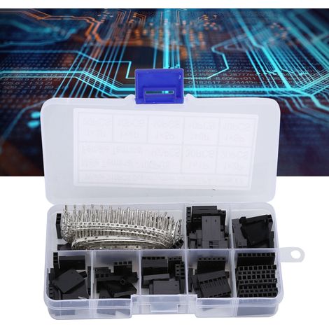 Kit de 310 boîtiers de connecteurs cavaliers DuPont 2,54 mm avec bornes (1/5)