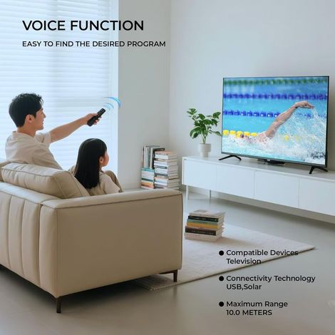 Télécommande de remplacement pour Samsung, BN59-01432A, Télécommande solaire à commande vocale compatible avec Samsung Smart TV, Télécommandes universelles pour Samsung TVs 2021-2023 Neo (1/2)