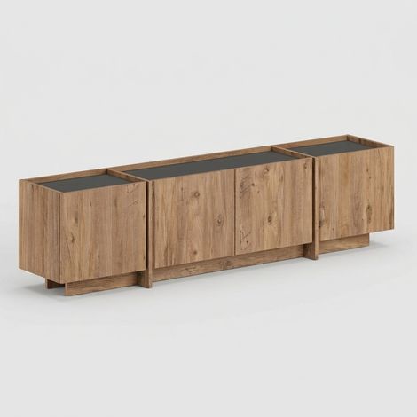 Mobiler TV-Stand mit Soft-Close-Türen Lowen - Natur (1/5)