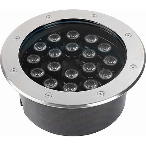 Faretto 18W Incasso 18 LED da Esterno 220v Segnapasso Calpestabile IP65  Bianco Freddo