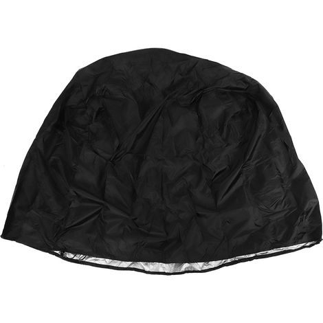 Housse de protection extérieure imperméable, résistante à la pluie et à la poussière pour souffleuse à neige, noire, 109 x 81 x 89/127 cm (1/5)
