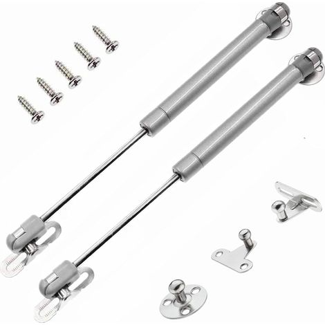Vérin À Gaz - 80 N - 270 mm - Pour Fermeture Amortie De Placard De Cuisine - Lot De 2 (1/5)