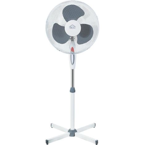 DCG VE1625 Ventilateur sur pied Noir et Blanc 40 cm