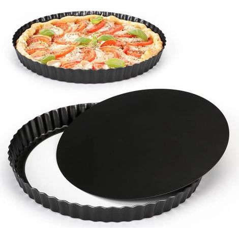 10,2 Zoll Kuchenform mit herausnehmbarem Boden, antihaftbeschichtete Quicheform, runde Backformen (1/5)