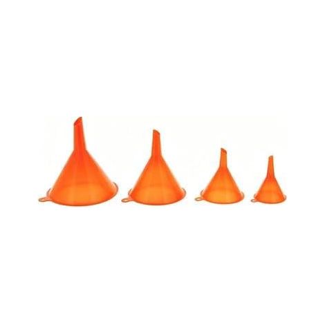 Entonnoirs pour Remplir Bouteilles, Set de 4, Plastique Entonnoir Cuisine, Transfert de Liquides et Poudres, Conserver, Cuisiner, Laboratoire et Huile de Voiture (1/5)