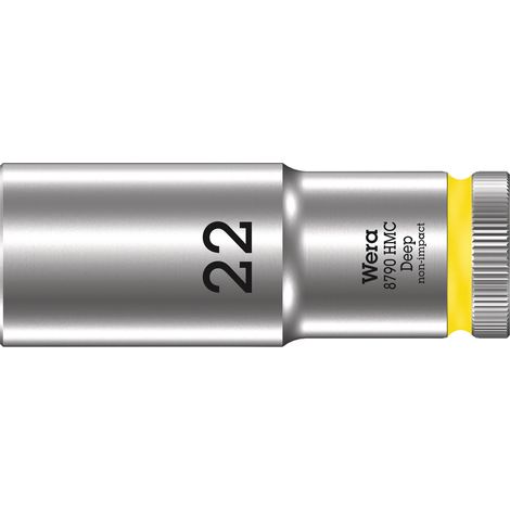 WERA 05004562001 LLAVE DE VASO 1/2'', AMARILLO BRILLANTE, 22 MM (1/5)