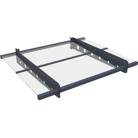 Westmann Metall Vordach Osta 100  Anthrazit  100x80 cm