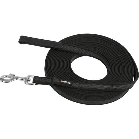 Kerbl Hundeleine 10 m Gummi Schwarz 81045 (1/2)