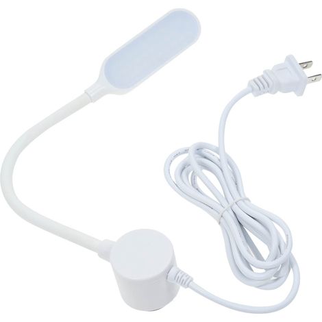 Lampe de machine à coudre 30 LED à intensité variable, contrôle tactile, réglable, 3 niveaux de luminosité, base fixe magnétique, tube flexible et pliable pour les travaux ménagers, les tâches ménagèr (1/5)