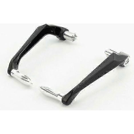 2 protège-mains de moto antichute pour leviers de frein et d'embrayage, en aluminium CNC, pour moto tout-terrain MT 07 MT 10 pièces (Argent-A) (1/5)