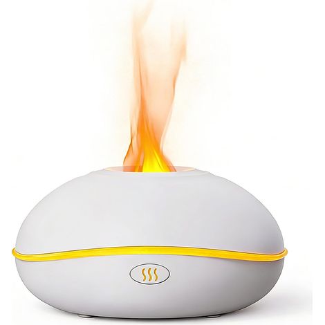 Diffuseur d'huiles essentielles humidificateur ultrasonique silencieux avec lumière nocturne 7 couleurs et arrêt automatique, idéal pour créer un environnement relaxant - blanc (1/5)