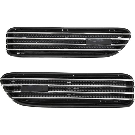 2x Sorties d'air latérales ABS Style M Accessoires de Remplacement pour E46 / E90 M3 Chromé Électrolytique (1/5)