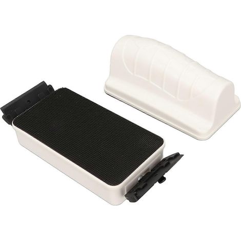 Brosse magnétique flottante pour aquarium, grattoir pour vitres et élimination des algues, blanc (1/3)