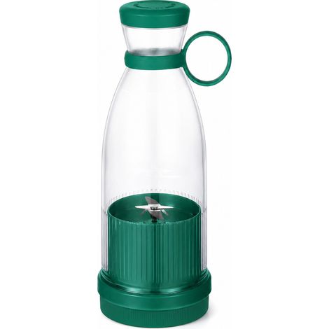 Blender Portable Électrique Rechargeable Vert pour Jus de Fruits et Smoothies (1/5)