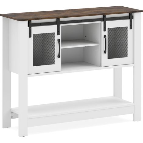 Credenza con ripiani regolabili e ante scorrevoli