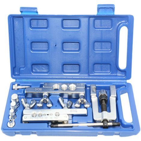 Coffret DUDGEONNIERE avec évaseur 45° et pince à emboiture – Acier au vanadium – Pour travaux de plomberie – 2 outils en 1 (1/4)