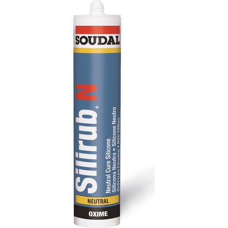 Silicona Neutra Soudal silirub N Blanca   - SILIRUB N - Silicona neutra tipo oxima (1/2)
