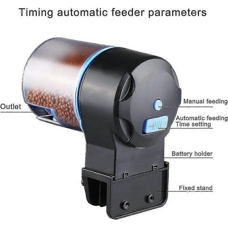 Distributeur automatique de nourriture pour poissons d'aquarium avec minuterie électrique (1/3)
