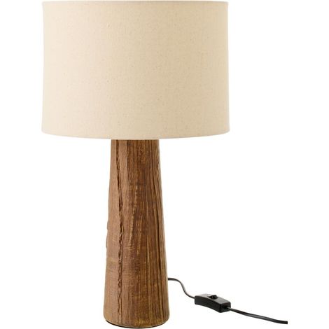 Lampe à Poser en Céramique "Melina" 43cm Marron (1/5)