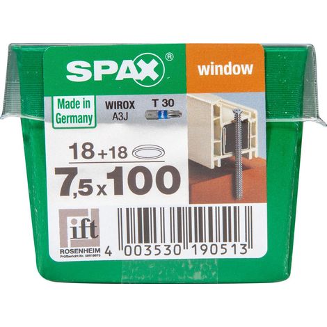 Spax Rahmenanker 7.5 x 100 mm TX 30 - 18 Stk. Spanplattenschrauben & Holzbauschrauben (1/3)