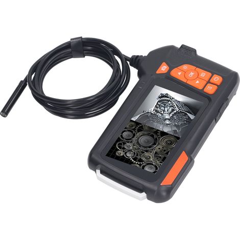 Endoscope industriel 4.5 pouces, caméra d'inspection étanche 1080P avec objectif 8mm, enregistrement photo et vidéo, écran numérique, câble 2m / 6.6ft, visualisation professionnelle (1/5)