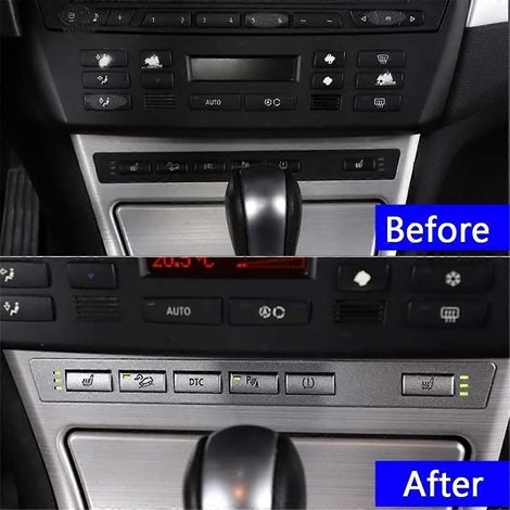 Cache décoratif pour bouton de siège - BMW X3 (2006-2010) - Argent (1/5)