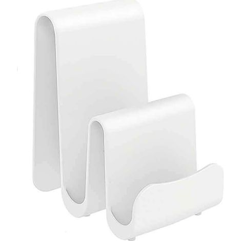 1 support à couvercles de casseroles blanc, organisateur de cuisine multifonctionnel pour placard et garde-manger (1/5)