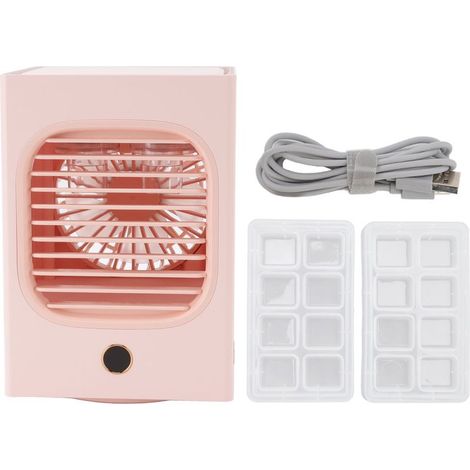 Ventilador de escritorio con refrigeración evaporativa KZQ, batería de 4000 mAh, silencioso y ajustable. (1/4)