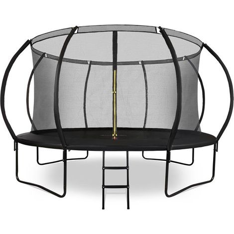 Trampolino da esterno - HYPERMOTION - HyperMotion - 430 cm (14FT) - Rete di sicurezza con zip - Scala inclusa