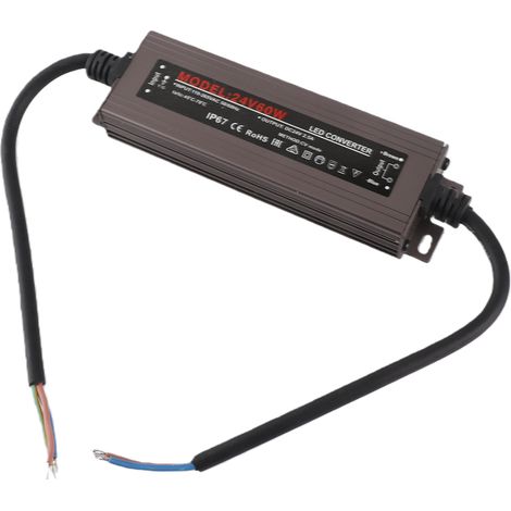 Alimentation LED Étanche IP67 24V Transformateur Switching Boîtier Aluminium pour Ruban Lumineux Extérieur Enseigne (1/5)