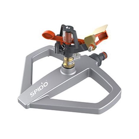 SPIDO – Asperseur Laiton avec Socle – Jet Réglable – Arrosage Circulaire et Sectoriel – Connexion Rapide