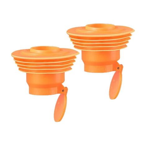 royaluxe-Lot de 2 Bouchon d'égout anti-odeur en silicone – Dimensions 9x8cm – Compatible tuyaux 24-32mm – Installation facile sans outils, anti-insectes (1/5)