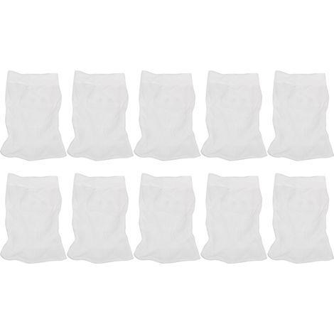 Packung mit 10 Poolskimmer-Filterbeuteln, Ersatz-Staubnetzen, Reinigungswerkzeugen (1/5)