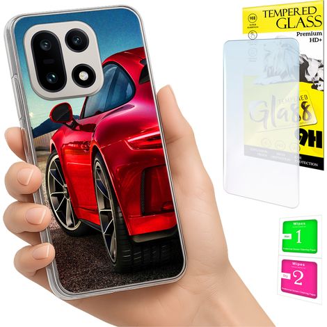 Custodia per OnePlus 15, cover posteriore con vetro 9H. (1/5)