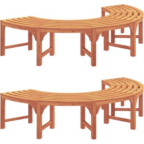 Maison Exclusive - Baumbank 2 pcs Natur 160 x 80 x 45cm Massives