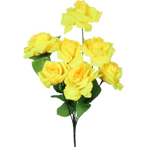 Bouquet de roses jaunes - 7 pièces, diamètre 44 cm (1/3)