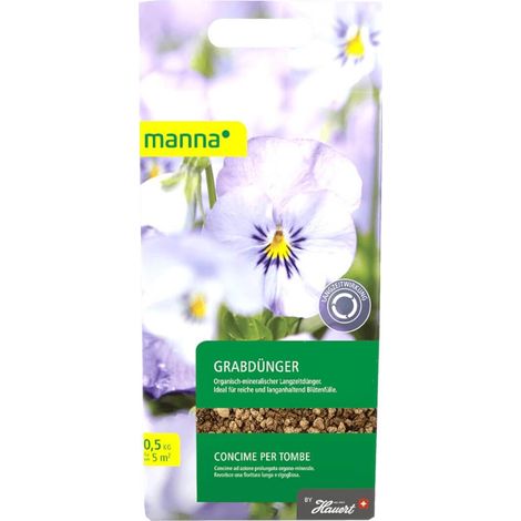 Manna enghrais pour tombes 500 g engrais longue durée, engrais pour plantes tombales, engrais pour fleurs, turbo