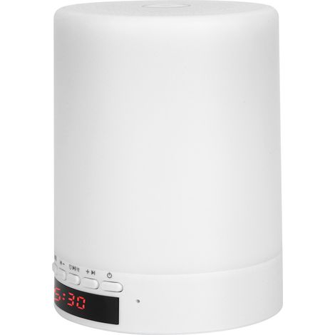 Enceinte Bluetooth avec veilleuse tactile, lampe LED à couleur changeante, réveil intelligent et lecteur MP3 (1/5)
