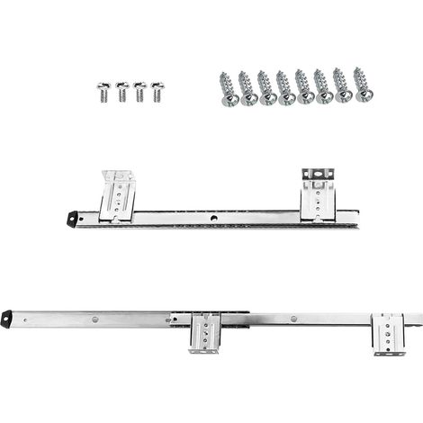 Guides de plateau clavier polyvalents - Télescopiques, vis incluses, à (1/5)
