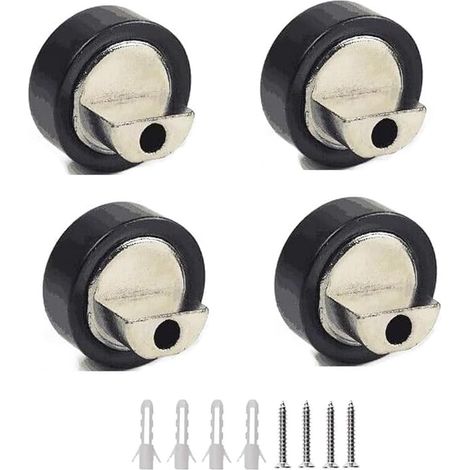 4 pièces Clips pour miroir sans cadre,Clips flottants en alliage de zinc pour miroir en verre,Convient aux verres de 6 à 7 mm d'épaisseur Noir (1/4)