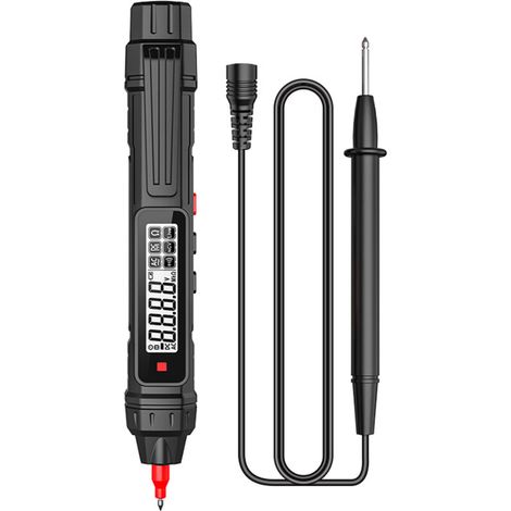 Multimètre numérique à stylo 4000 points, professionnel, pour la mesure de tension, de résistance et de capacité (NCV), avec détection de fil sous tension et test de rétention des données. (1/5)