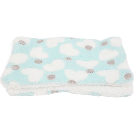 Tapis polaire chaud pour hamster, doux et confortable, idéal pour dormir au chaud en hiver avec un hamster, un lapin ou un chinchilla (vert). (1/5)