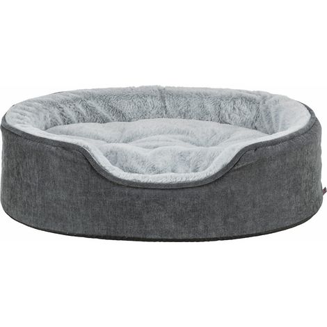 Vital Bett Lino Soft, oval 83 67 cm, grau/hellgrau