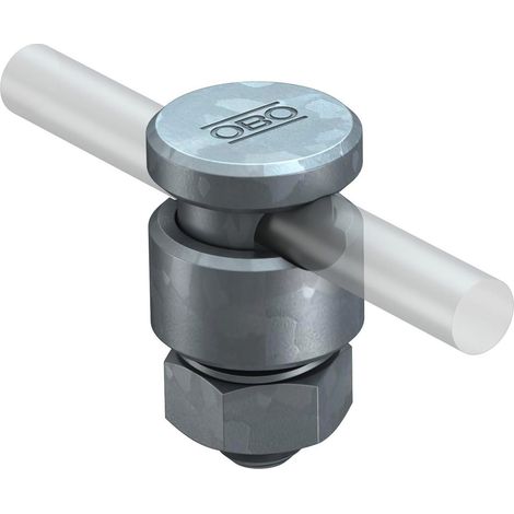OBO Bettermann Borne de conexión para conductor redondo 8-10mm acero galvanizado en caliente, 5304164