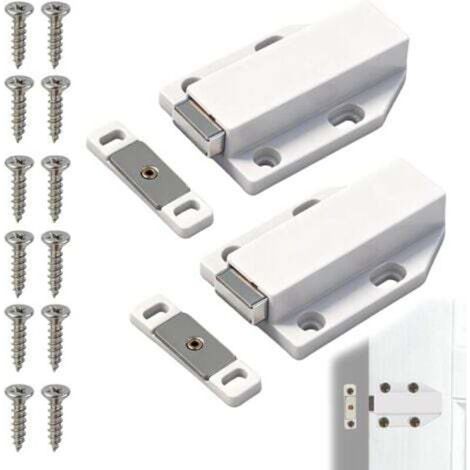 [NEVER USED] Set of 2 Push-to-Open Magnets, Magnetic Latches for Cabinet Doors, Kitchen Drawers and Furniture, Practical and Elegant Closing System, Simple and Flexible Installation
