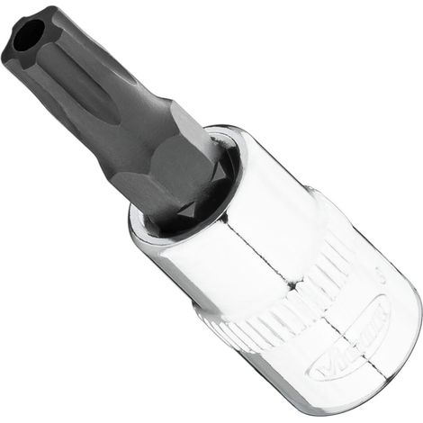 VIGOR T+ Schraubendreher-Einsatz, V7037-IPR30, 1/4 Zoll (6,3 mm) Vierkant, Innen 5-Stern Profil mit Zapfen, SW T30+H (1/3)