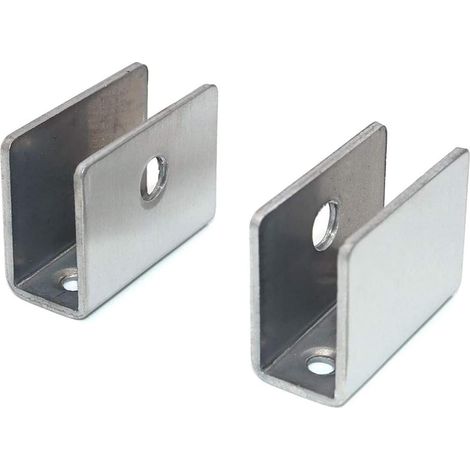 Support Pour Étagère En Verre - Fixation Murale En Acier Inoxydable - Adapté Verre 6 À 10 Mm - 8 Pièces (1/5)