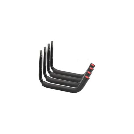 Ganci da garage, 4 ganci da parete per scala, ganci multiuso resistenti per bicicletta, sedia pieghevole, oggetti sfusi - 27 cm x 38 cm - Crezuo